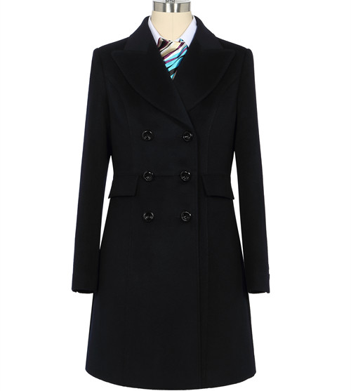 酒吧女統(tǒng)計員士雙套裝排扣呢子外套