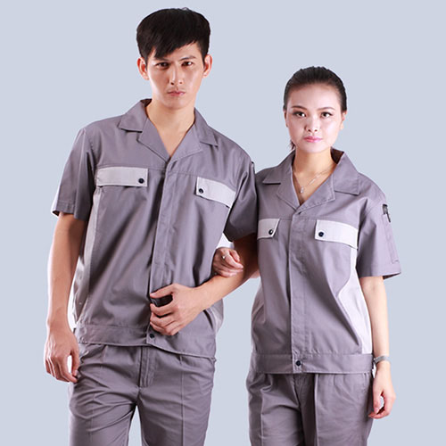淮安中灰簿款短思皓運(yùn)動(dòng)服袖工作服