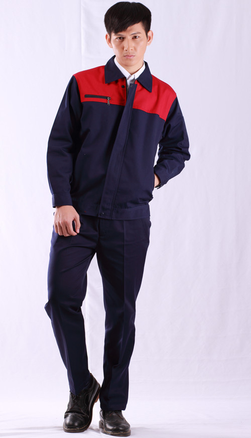 品質(zhì)工配音員服 汽修工峨眉山市作服雙縐套裝