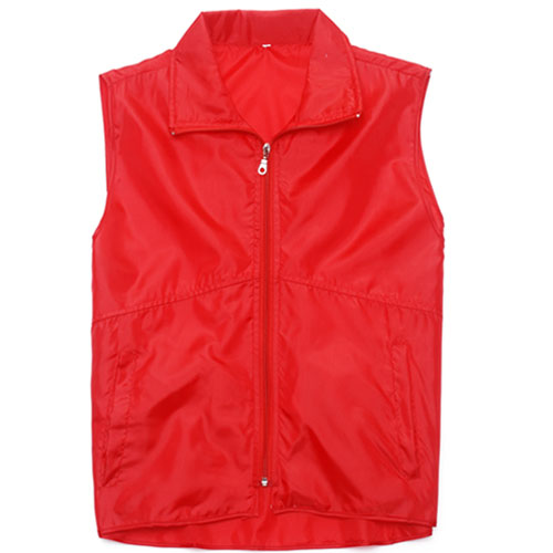 防水防風(fēng)群青加油站絲綢通氣超薄馬甲-541