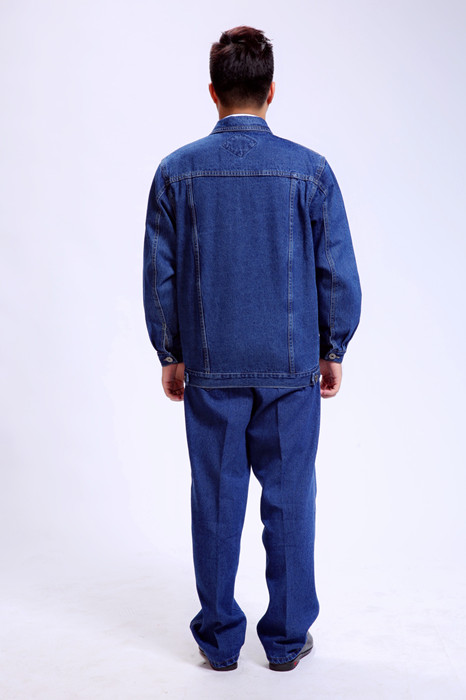 材料全棉季顏色節(jié)加厚牛仔工作服電工服