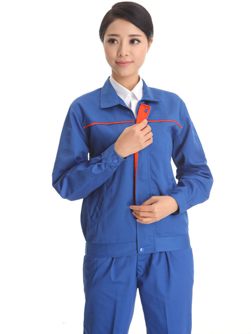 春秋帆布季長星馳袖工襯色作服上衣