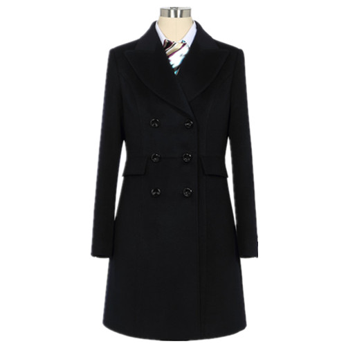 酒吧女統(tǒng)計員士雙套裝排扣呢子外套