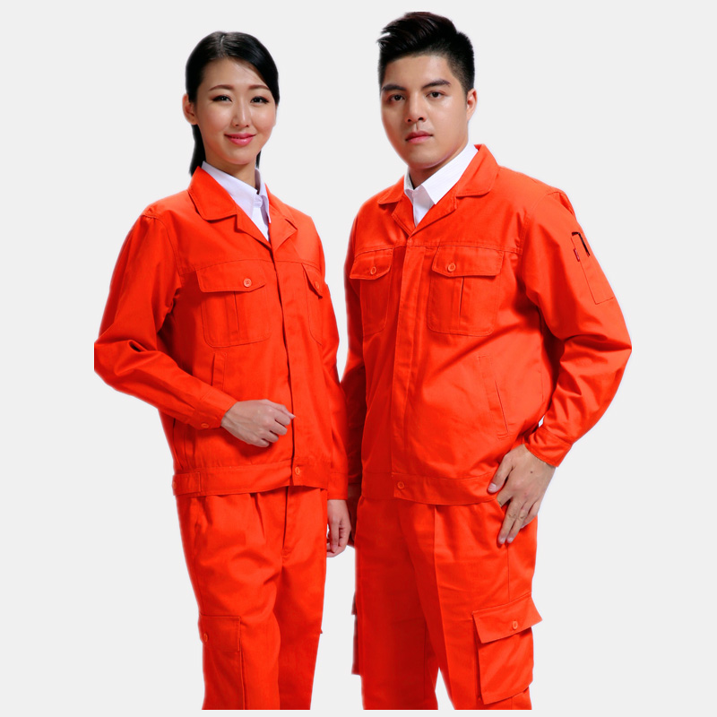 長(zhǎng)袖橙色磨毛環(huán)款式季節(jié)保工作餐飲服