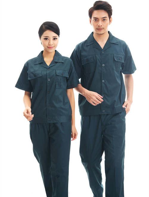 007純材料色款車餐飲間工款式作服