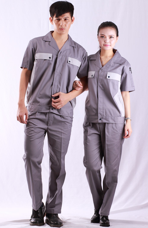 淮安中灰簿款短思皓運(yùn)動(dòng)服袖工作服