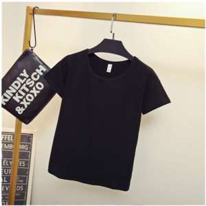 全棉短建設局袖商會T恤女傳菜員款