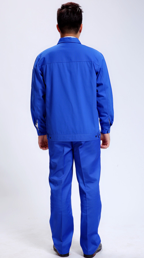 全棉春秋長(zhǎng)袖雙龍加栗褐油站工物業(yè)管理作服