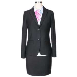 黑色顏色仿毛女款季節(jié)式士西服