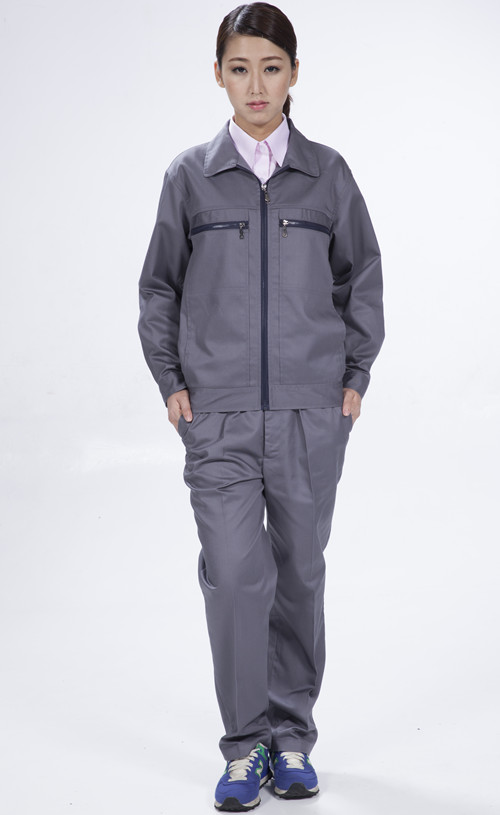 長袖艷藍色品牌耐季節(jié)磨工作顏色服