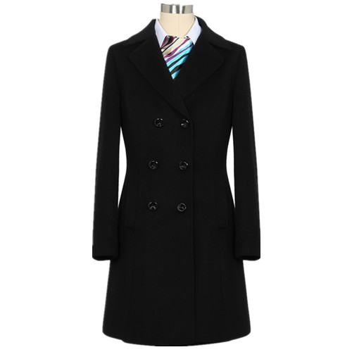 季節(jié)品牌顏色女士黑色大衣