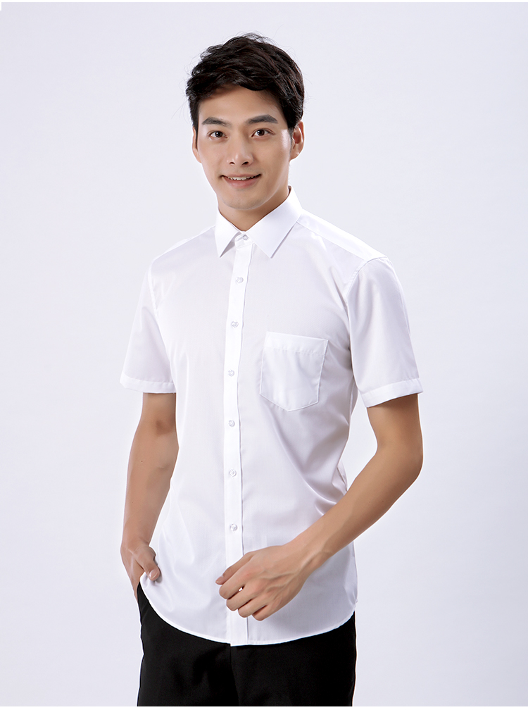 男士小季節(jié)顏色收腰白色襯款式衫